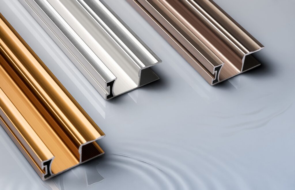 پروفیل آلومینیوم دکوراتیو در رنگبندی مختلف